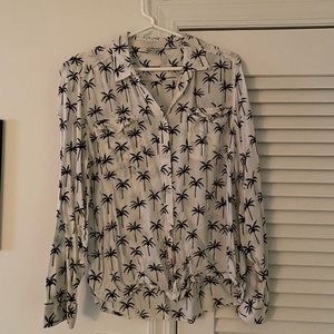 American Eagle Outfitters Palm Tree Button Down